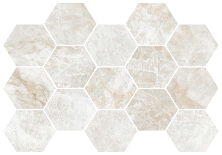 Kraken Matte Hexagon Mosaic 3 x 3 - 12.75 x 8.75